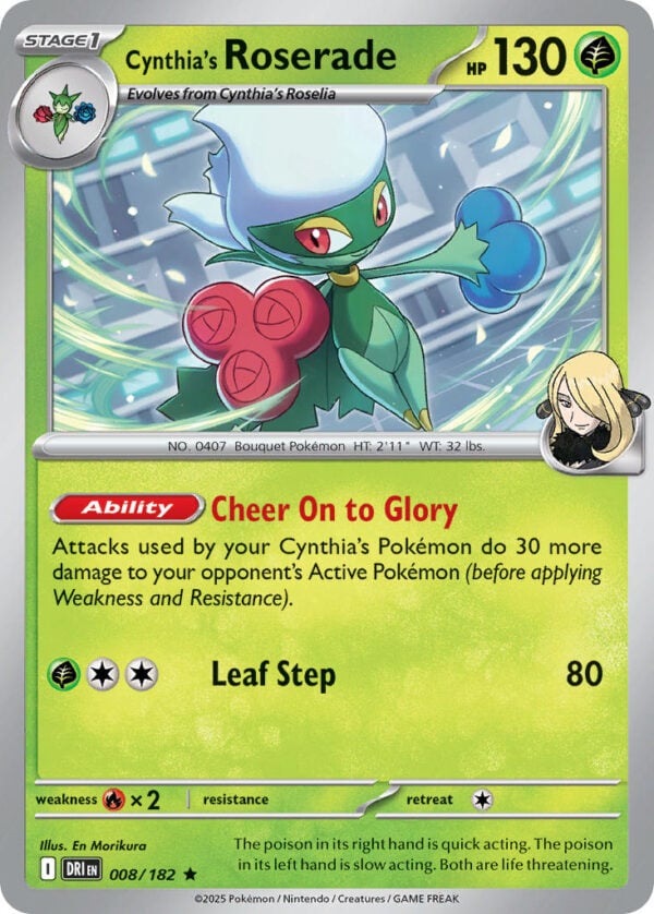 Cynthia’s Roserade - Destined Rivals (DRI) #008 - Image 1